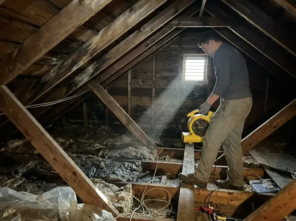 attic-water-damage-drying-proc-007 — frequently asked questions, Emergency Water Extraction & 24/7 Flood Response in Levella…